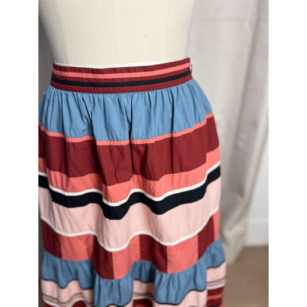 Ulla Johnson Simi Patchworked Cotton Poplin Midi … - image 5